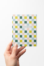 Load image into Gallery viewer, Colorful Checkered With Gratitude, Thank You - Boxed Set of 8 Cards