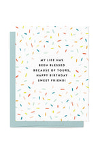 Load image into Gallery viewer, Colorful Confetti Blessed Birthday Card