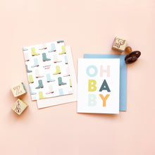 Load image into Gallery viewer, Howdy Baby Cowboy Boots, Western Baby Card