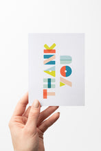 Load image into Gallery viewer, Colorful Thank You Shapes Card