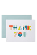 Load image into Gallery viewer, Colorful Thank You Shapes Card