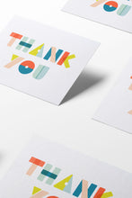 Load image into Gallery viewer, Colorful Thank You Shapes Card