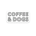 Coffee & Dogs Sticker