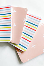 Load image into Gallery viewer, Colorful Stripes Pocket Journal