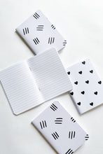 Load image into Gallery viewer, Black Hearts Pocket Journal