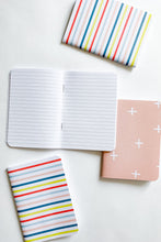 Load image into Gallery viewer, Colorful Stripes Pocket Journal