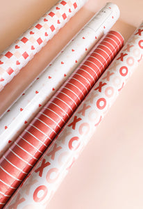 Lettered XOXO Pattern Wrapping Paper