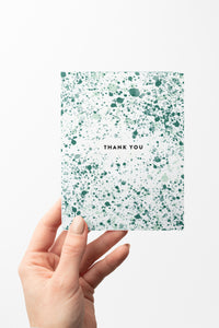 Thank You Splatter Paint Card