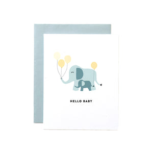 Hello Baby, Elephant Card