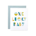 Colorful One Lucky Baby Card