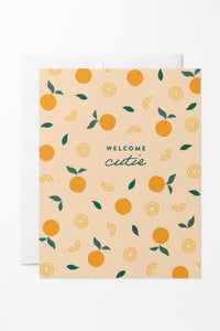 Welcome Cutie Baby Card
