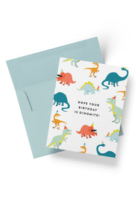 Dinomite Kids Birthday Card