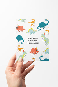 Dinomite Kids Birthday Card