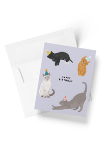 Party Cats Birthday Card