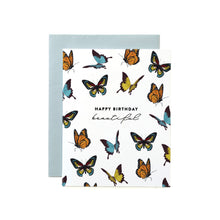 Load image into Gallery viewer, Happy Birthday Beautiful, Butterflies Card