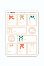 Load image into Gallery viewer, Holiday Bows Gift Sticker Sheet