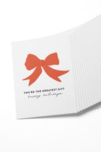 Load image into Gallery viewer, Red Bow Greatest Gift Holiday Boxed Set of 8 Cards