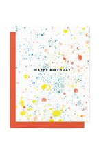 Load image into Gallery viewer, Birthday Paint Splatter Card