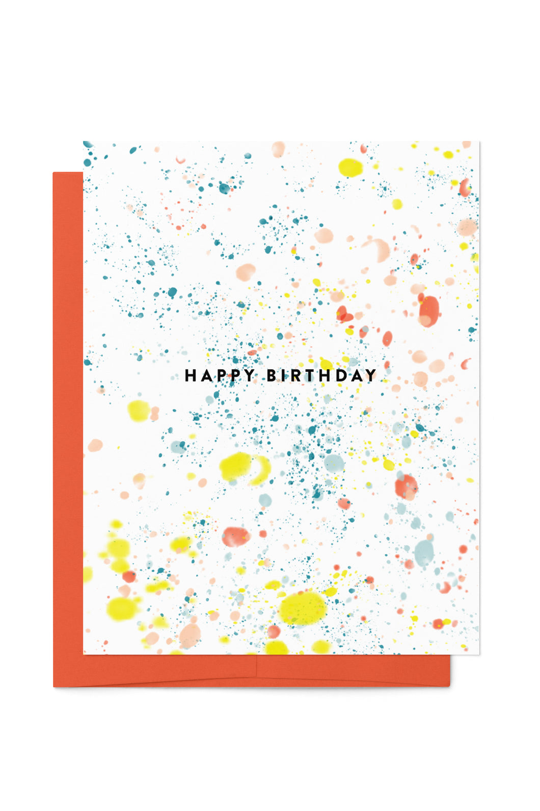 Birthday Paint Splatter Card