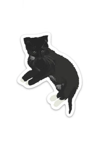 Black Cat Kitten Sticker