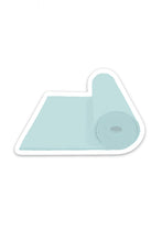 Load image into Gallery viewer, Blue Yoga Mat Sticker