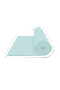 Blue Yoga Mat Sticker