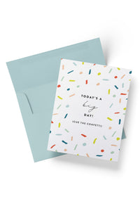 Confetti Today's a Big Day Card