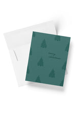 Load image into Gallery viewer, Green Christmas Trees Boxed Set of 8 Cards