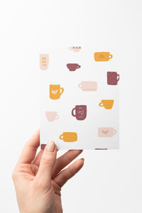 Fall Coffee Boxed Set of 8 Cards