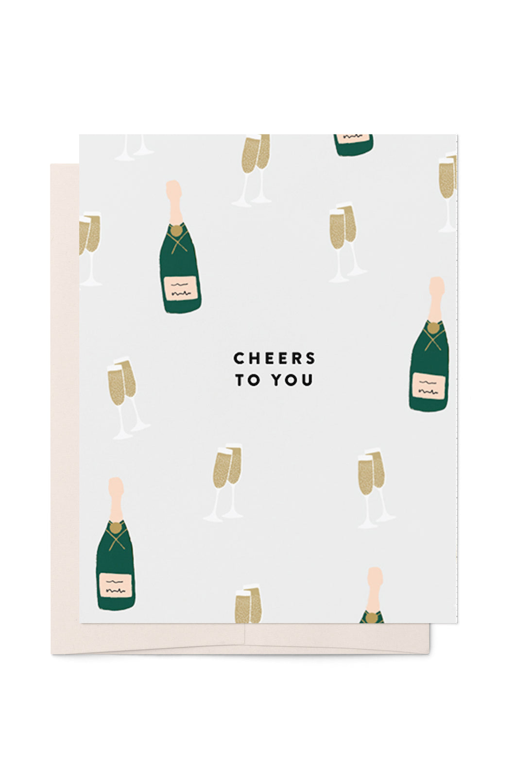 Champagne Cheers to You Card