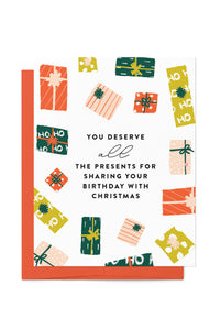 Christmas Birthday Card