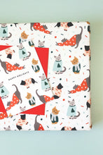 Load image into Gallery viewer, Holiday Cats Wrapping Paper Roll