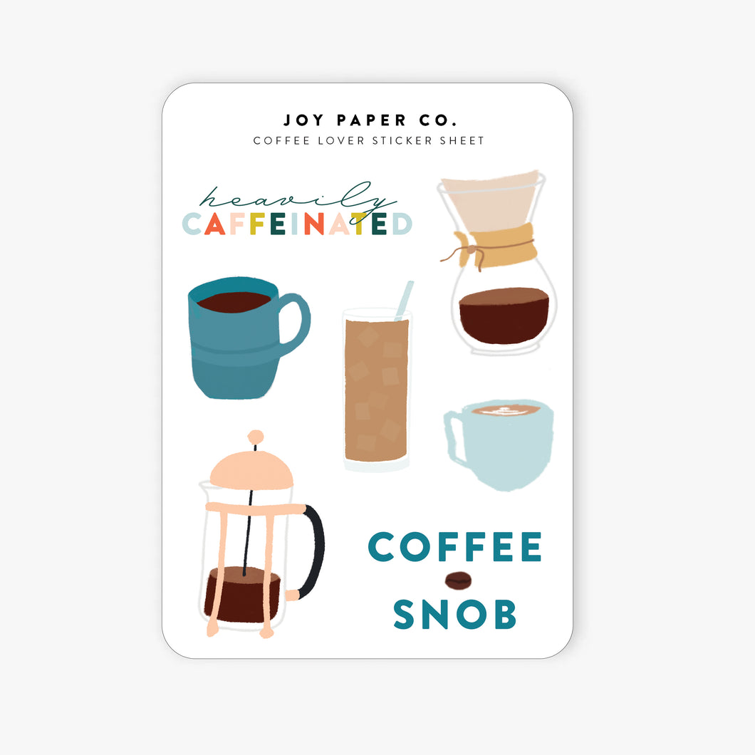 Coffee Lover Sticker Sheet
