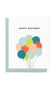 Colorful Balloons Birthday Card