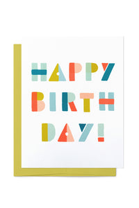 Colorful Birthday Shapes Card