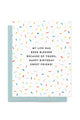 Colorful Confetti Blessed Birthday Card