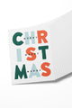 Colorful Hand-Lettered 3x Merry Christmas Cards Boxed Set of 8 Cards