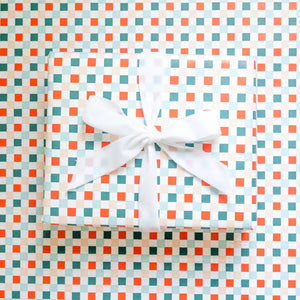 Colorful Holiday Checkered Wrapping Paper