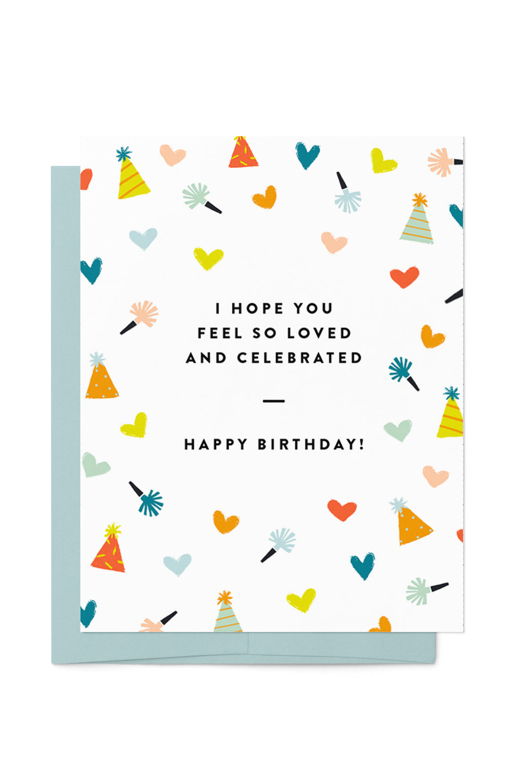 Colorful Loved & Celebrated Birthday Card