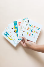 Load image into Gallery viewer, Colorful Birthday Shapes Card