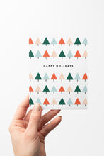 Load image into Gallery viewer, Colorful Trees Holiday Card