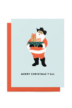 Load image into Gallery viewer, Cowboy Santa Merry Christmas Y&#39;all Boxed Set of 8 Cards