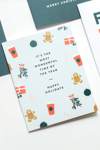 Most Wonderful Time of the Year Illustrated Holiday Card