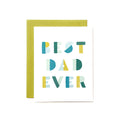 Best Dad Ever Colorful Shapes Card