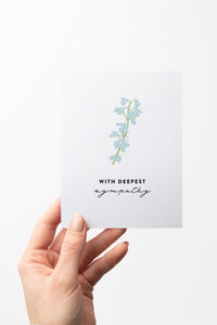 Floral With Deepest Sympathy Card