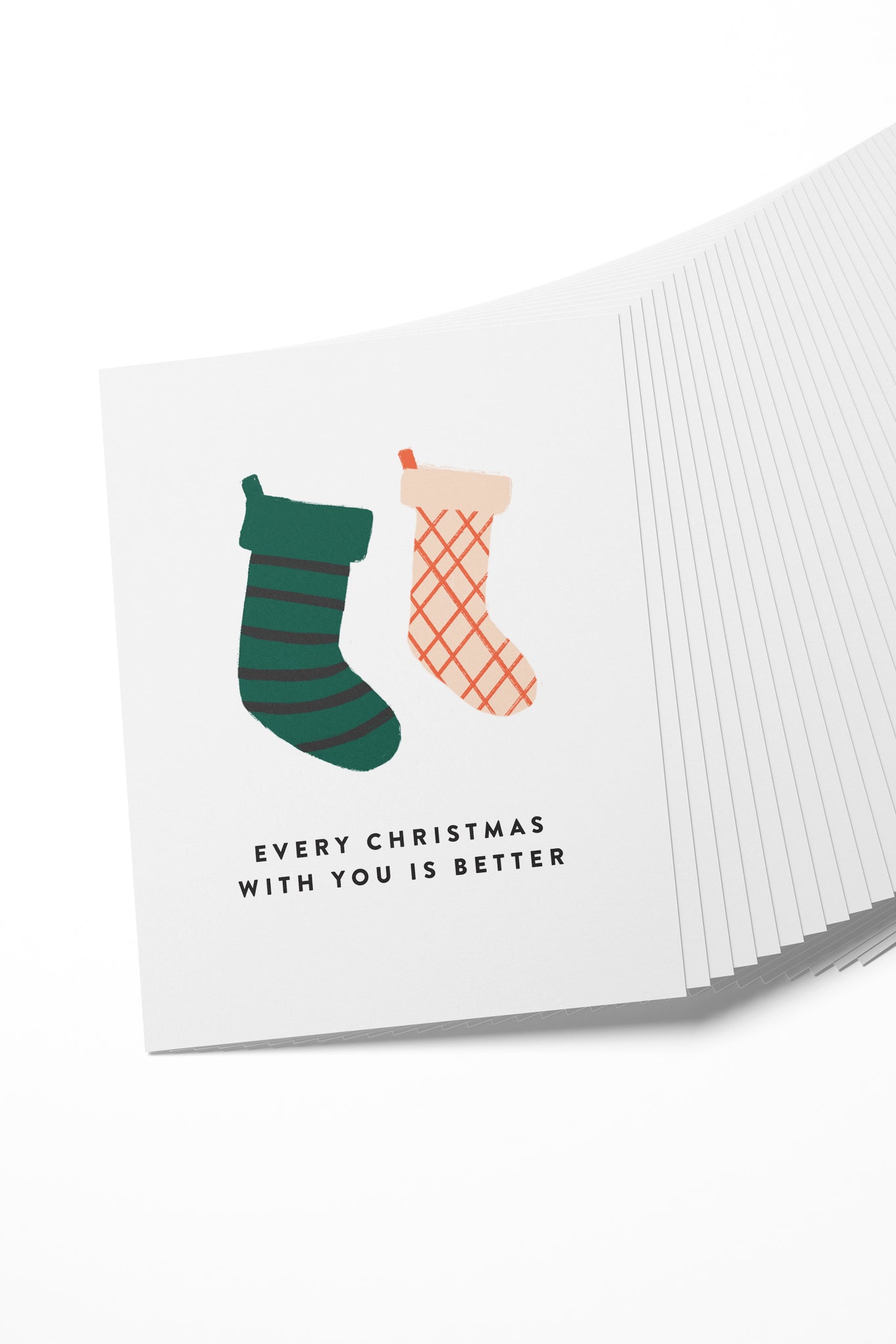 Christmas Stockings Boxed Set of 8 Cards