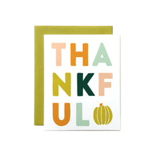 Load image into Gallery viewer, Thankful Lettered Card