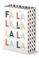 FA LA LA & Checkered Holiday Gift Bag