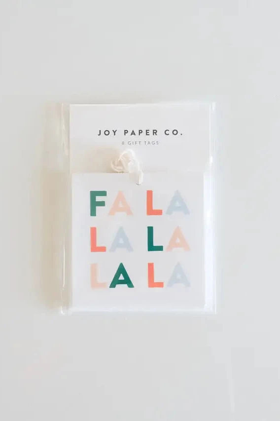 Fa La La La Gift Tag (Set of 8)