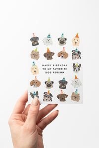 Favorite Dog Person Birthday Card